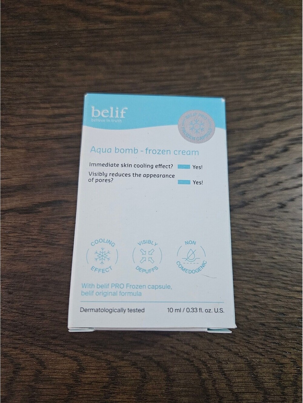 belif Aqua Bomb Frozen Cream 10ml - Skin Cooling Moisturizer